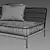 Gloster Grand Weave Modular Sofa 3D model small image 3