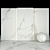 Elegant Afyon White Marble Collection 3D model small image 2