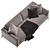 Modern Meridiani Louis Up Sofa 3D model small image 4