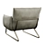 Elegant Leather Armchair: Margot 3D model small image 2