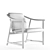 Elegant Mandarin Lounge Chair 3D model small image 4