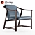 Elegant Mandarin Lounge Chair 3D model small image 5