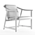 Elegant Mandarin Lounge Chair 3D model small image 8