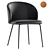 Sleek Leather Chair: Laforma Minna 3D model small image 1