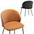 Sleek Leather Chair: Laforma Minna 3D model small image 2