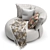 Luxury Cannes Small Sofa 3D model small image 3
