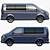 VW Multivan T5: Spacious 7-Seater Van 3D model small image 5