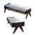 Chic Chandigarh Coffee Table 3D model small image 1