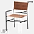 LoftDesign Chair 35728: Metal, Leather, 52.5x55x91.5 cm 3D model small image 1