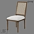 LoftDesigne 36150 Wood and Rattan Chair 3D model small image 1