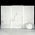 Elegant Afyon White Marble Collection 3D model small image 1