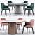 Sophisticated Lucylle Dining Set 3D model small image 2