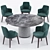 Sophisticated Lucylle Dining Set 3D model small image 3