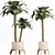 Egyptian Style Palm Tree Planter 3D model small image 1