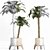 Egyptian Style Palm Tree Planter 3D model small image 4