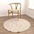 Versatile Round Carpets Set 3D model small image 4