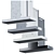 Elica Haiku 900: Sleek Wall Mounted Extractor 3D model small image 1