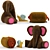 Furry Toy Set: Endless Fun! 3D model small image 6