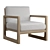 Modern Comfort: RH Navaro Lounge Chair 3D model small image 2