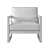 Modern Comfort: RH Navaro Lounge Chair 3D model small image 5