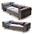 Contemporary Comfort: Okha Big Easy Sofa 3D model small image 2