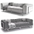 Contemporary Comfort: Okha Big Easy Sofa 3D model small image 7