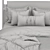Elegant Canopy Bed 3D model small image 7