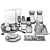 Morning Bliss: Complete Breakfast Set 3D model small image 4