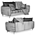 Luxury Maserati-Inspired Ford Sofa 3D model small image 3