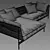 Gloster Grand Weave Lounger: Modular Luxury Sofa 3D model small image 2