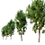 Classic Cypress Tree - 16m 3D model small image 2