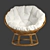 Comfy Solana Papasan Chair 3D model small image 2