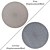 Round Carpets Set 261: Versatile Rug Collection with Multiple Rendering Options 3D model small image 2