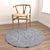 Round Carpets Set 261: Versatile Rug Collection with Multiple Rendering Options 3D model small image 4