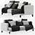 Delavega Sofa A33: Stylish and Versatile Furniture 3D model small image 1