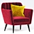 Modern Zipperbuy Jaron Armchair 3D model small image 1