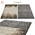 Elegant Gray Area Rug 3D model small image 1