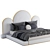 Crescent Arch Bed: Master Bedroom Elegance 3D model small image 2