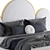 Crescent Arch Bed: Master Bedroom Elegance 3D model small image 5