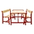 Ypperlig Kids Bench & Table Set 3D model small image 2