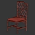 Eco-Friendly Bamboo Chair 3D model small image 3