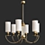 Elegant Kutek Lea Chandelier 3D model small image 1