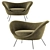 Modern Italian Design: Gio Ponti Armchair 3D model small image 3