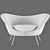 Modern Italian Design: Gio Ponti Armchair 3D model small image 5