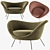 Modern Italian Design: Gio Ponti Armchair 3D model small image 8