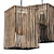 Rattan Wicker Box Lamp 3D model small image 2