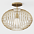 Titti 170/74: Sleek Steel Ceiling Lamp 3D model small image 1