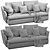 Sleek Sloane Leather Sofa 3D model small image 4