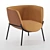 Bombom Velvet Armchair: Luxurious & Stylish Seating 3D model small image 3