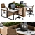 ErgoBoost Office Furniture Set 3D model small image 1